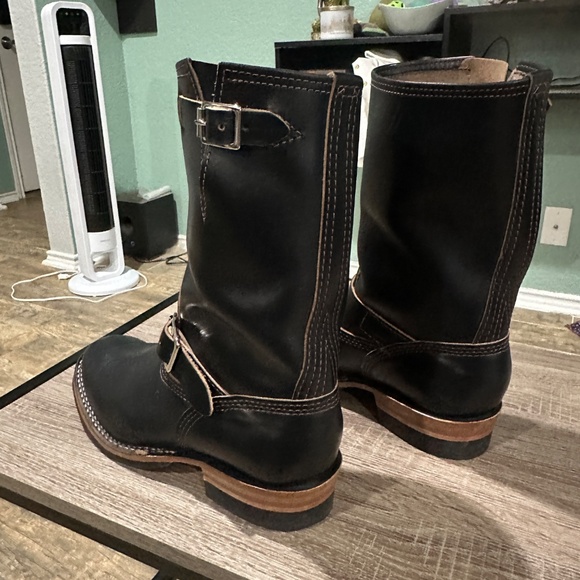 Wesco Mister Lou engineer boot black horsehide 8E US Mens - Picture 8 of 16